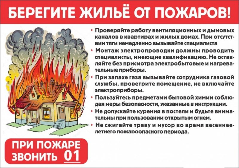 береги жилье от пожаров